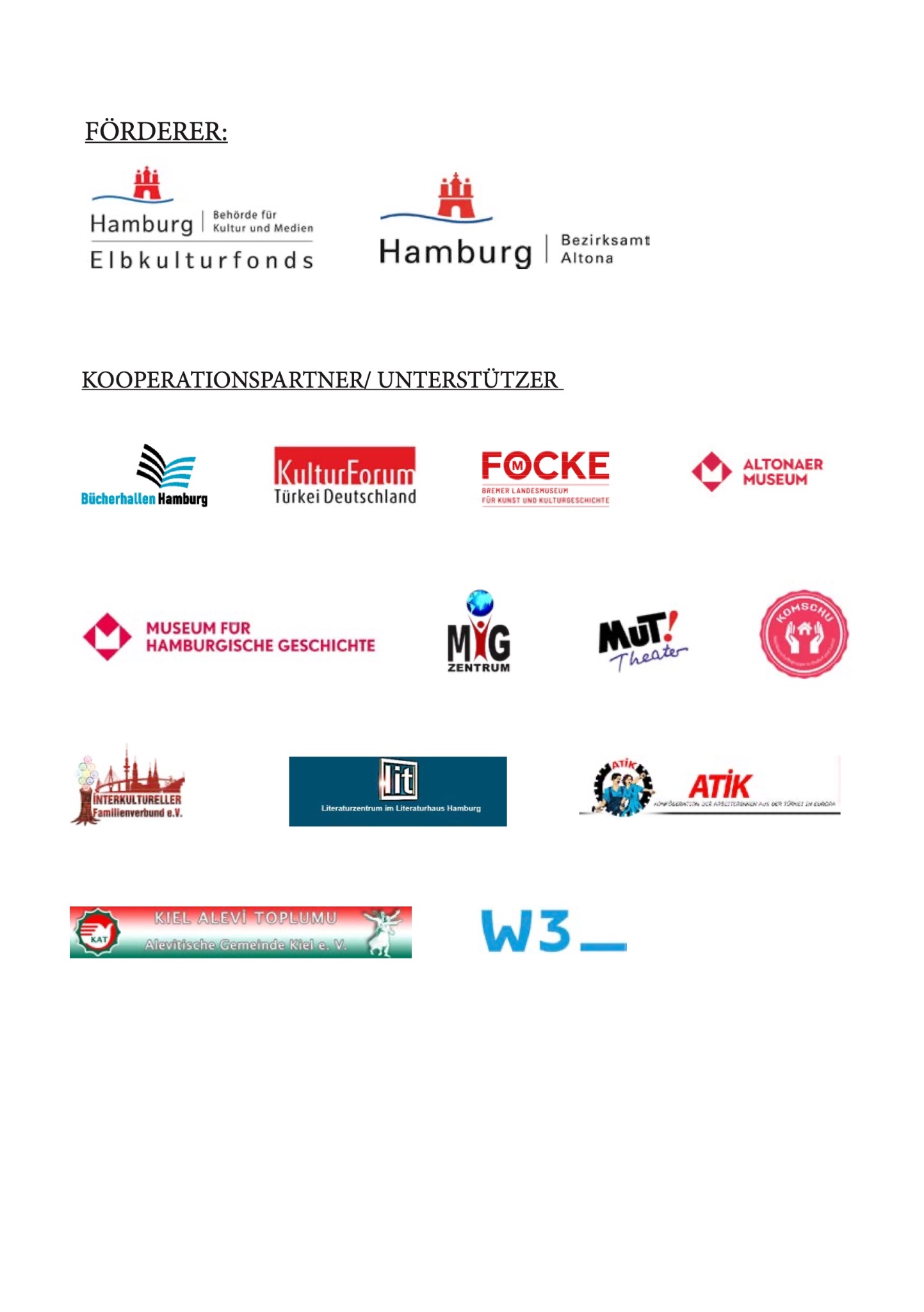 Förderer und Unterstützer